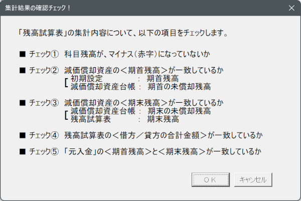 集計結果のチェック